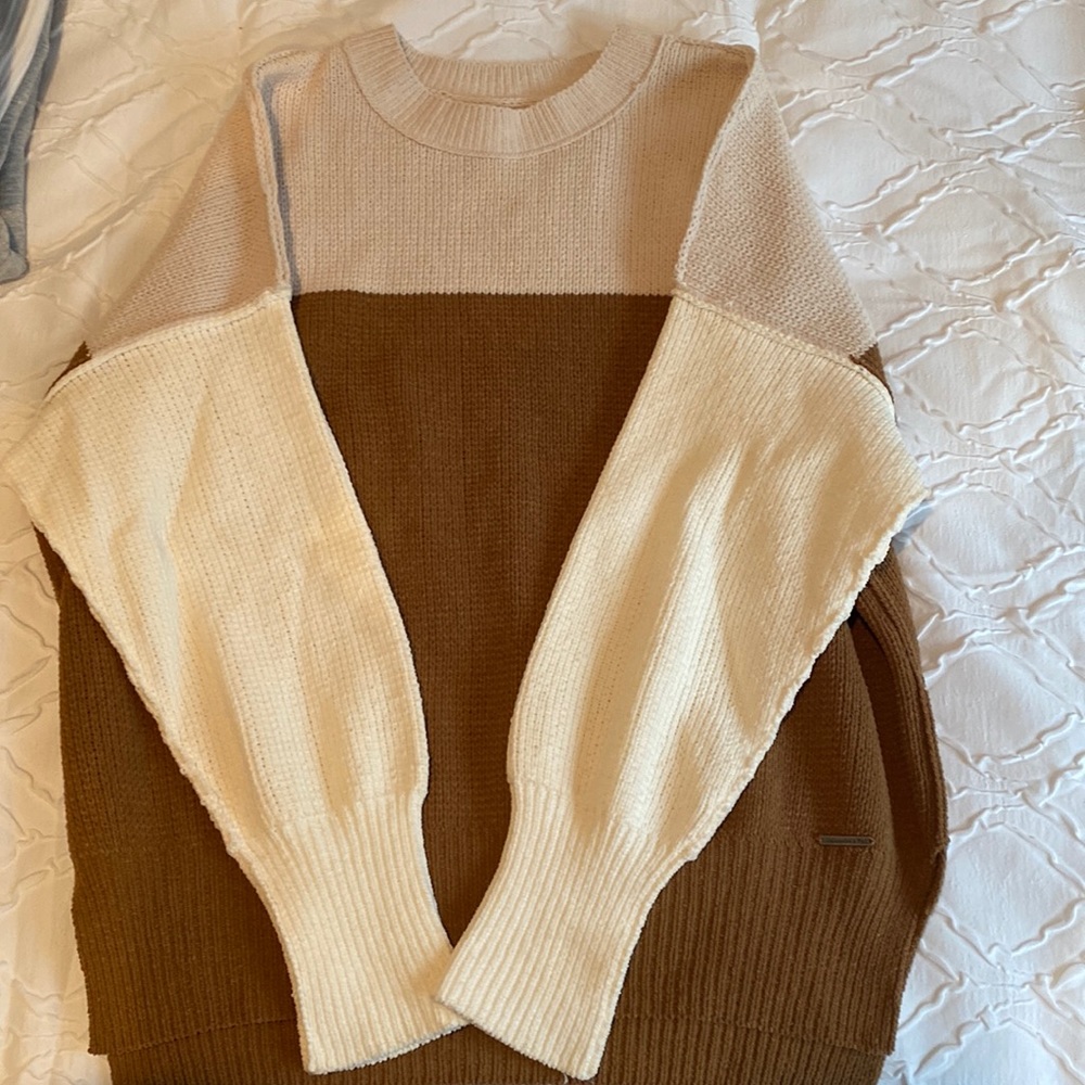 A&F colorblock sweater